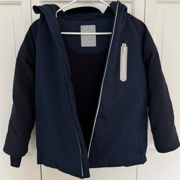 Jacadi Sport Boys’ Navy Winter Parka size 10Y - Picture 2 of 7